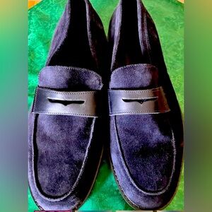 Blue Suede Loafers